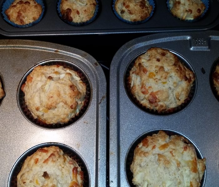 Trial- Apple Cheddar Muffins