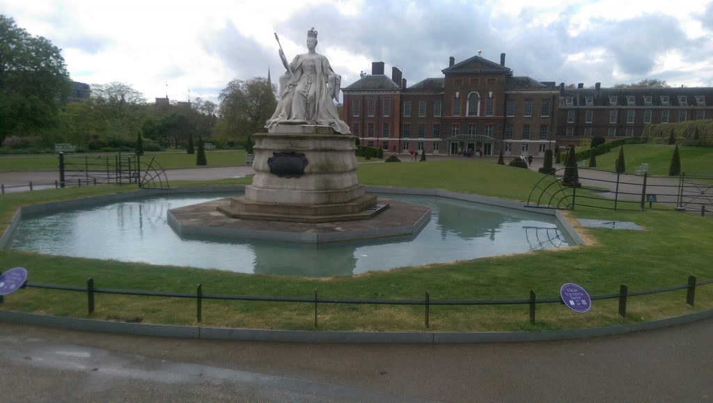 Queen Victoria statue at Kensington made by Princess Louise
