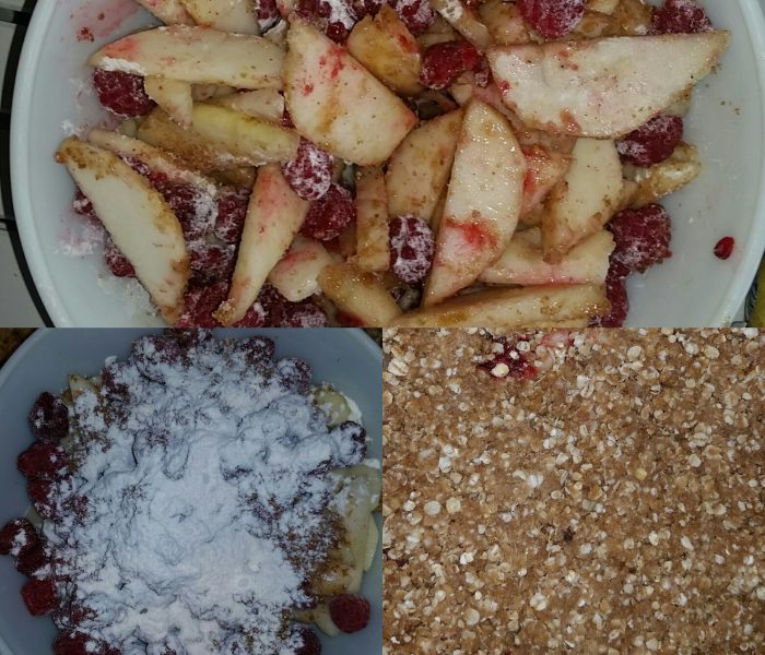 Trial: Raspberry Pear Crumble