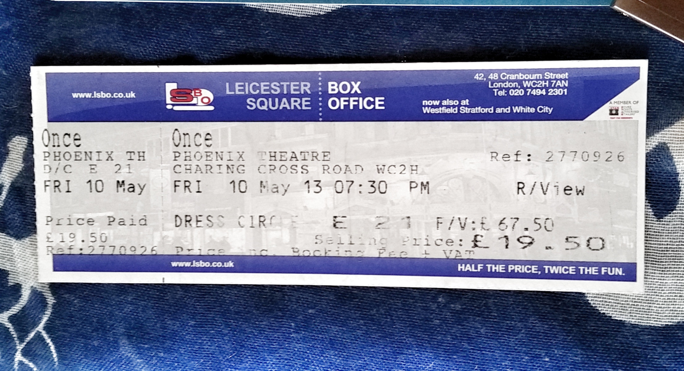 Once ticket