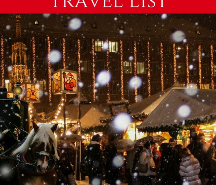 Christmas Travel List, Travel Thursday