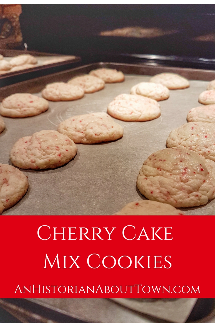 Cherry Cake Mix Cookies