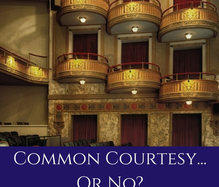 Common Courtesy… Or No?