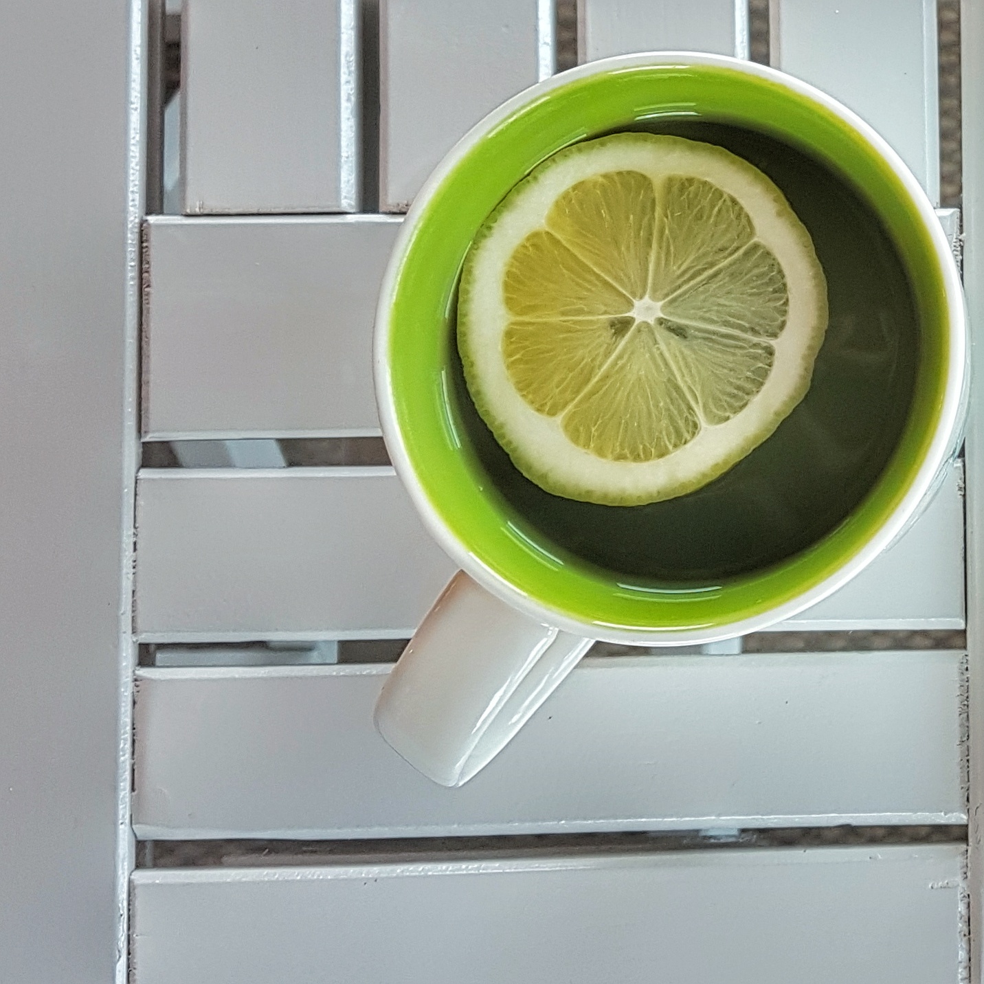 hot water and lemon