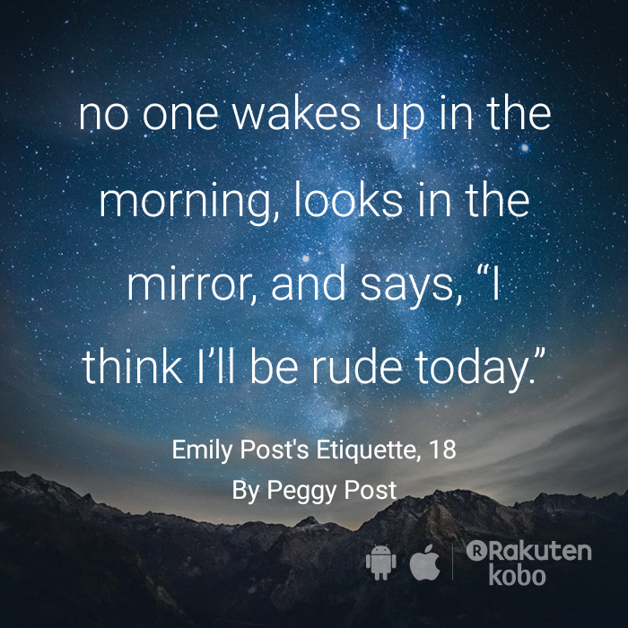 Emily Post Etiquette Quote