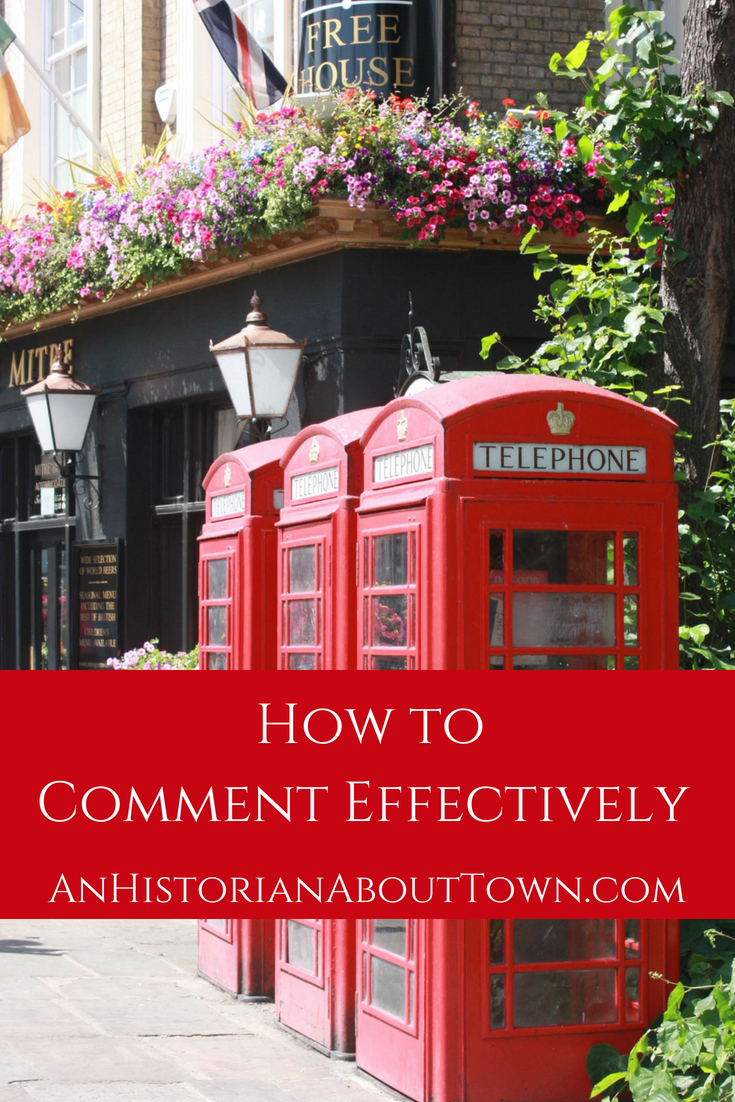 How to Comment Effectively