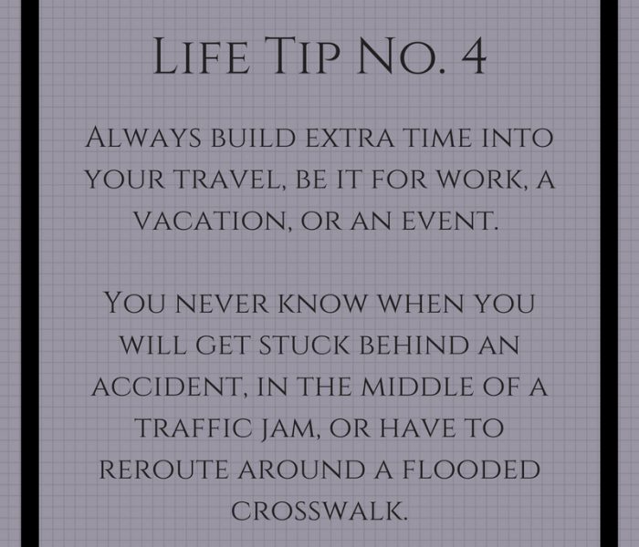 Life Tip No. 4- Extra Time