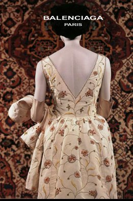 Cristobal Balenciaga Embroidered Gown from 1960s