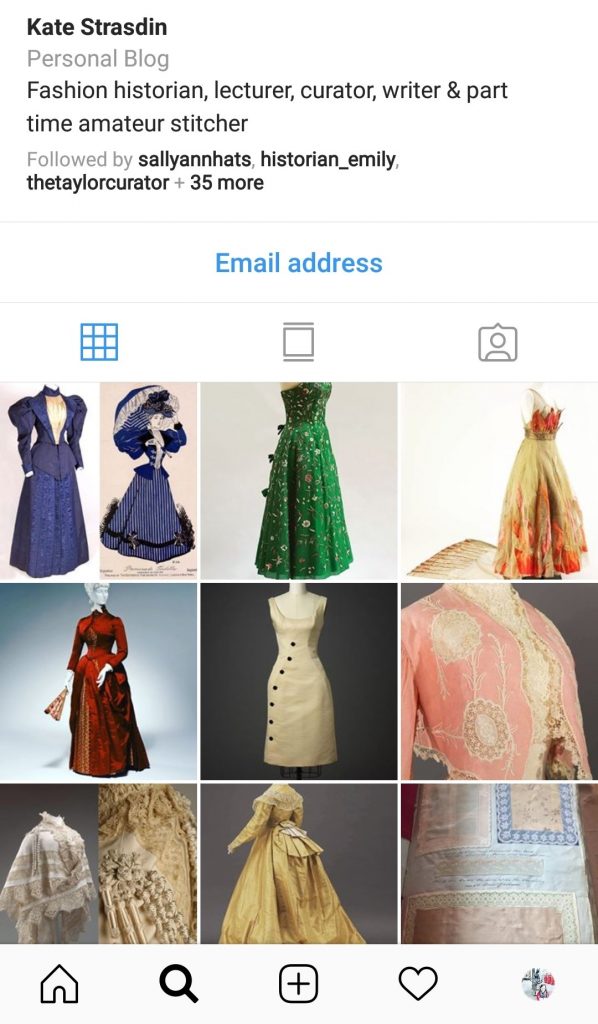 Instagram of Dr. Kate Strasdin