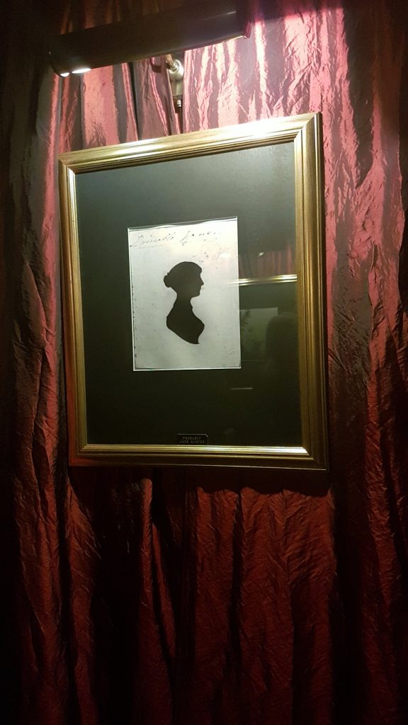 silhouette portrait of Jane Austen