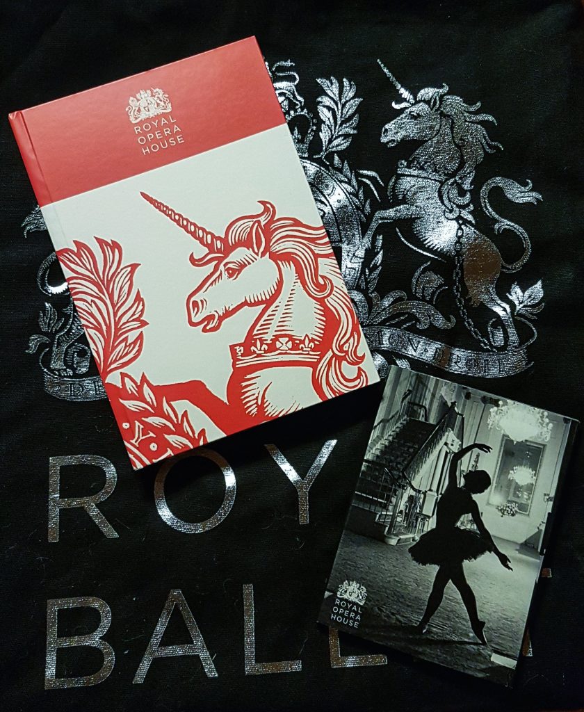 Royal Opera House notebook and totebag with Royal coat of arms