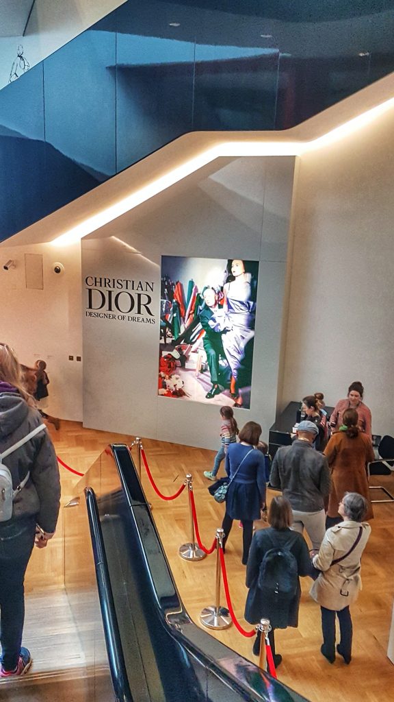 Dior Designer of Dreams exhibition entrance 1