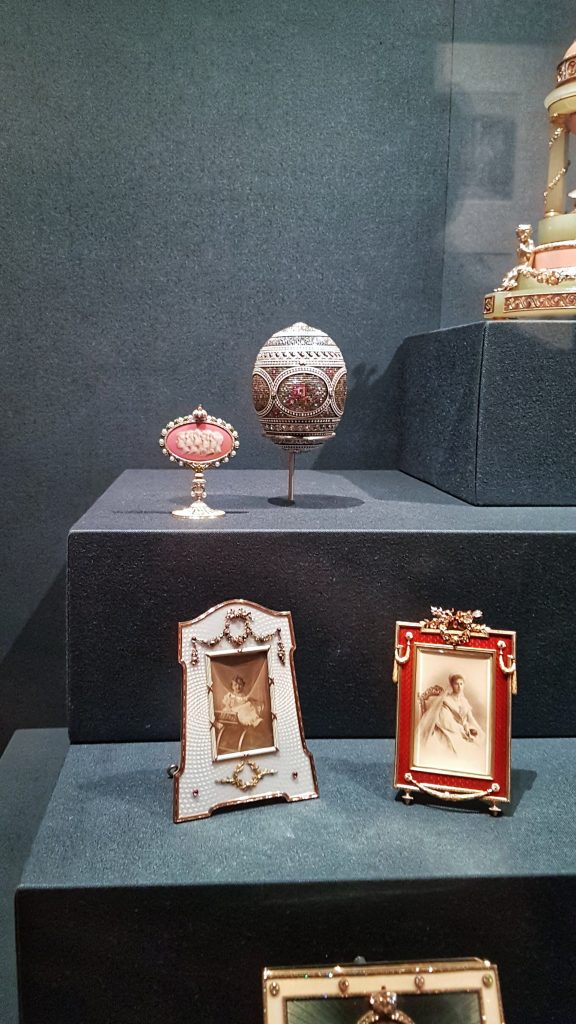 Faberge eggs and picture frames in Russia, Royalty, and the Romanovs