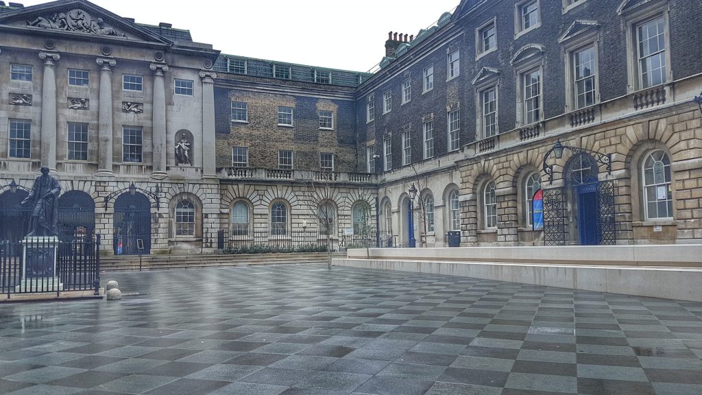 Courtyard of Guy's Hospital in Southwark, London