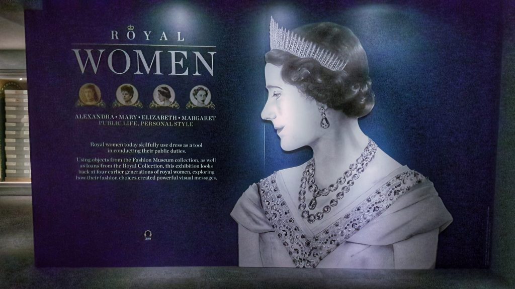 Royal Women exhibition entry Fashion Museum Bath