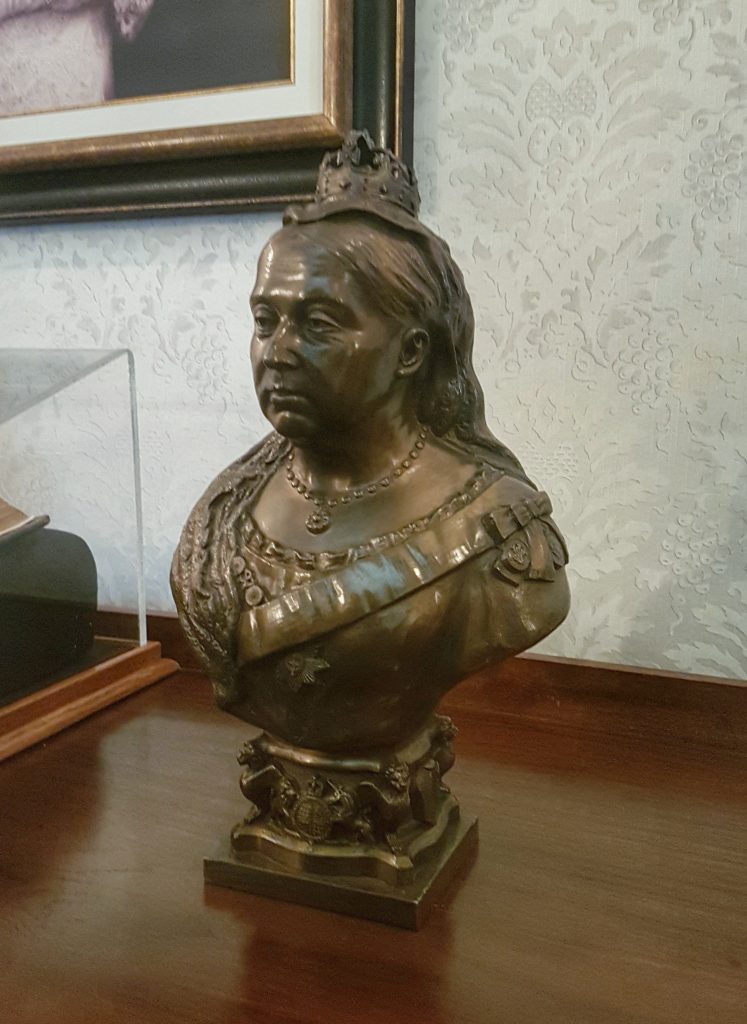 Queen Victoria bust at Government House in Winnipeg