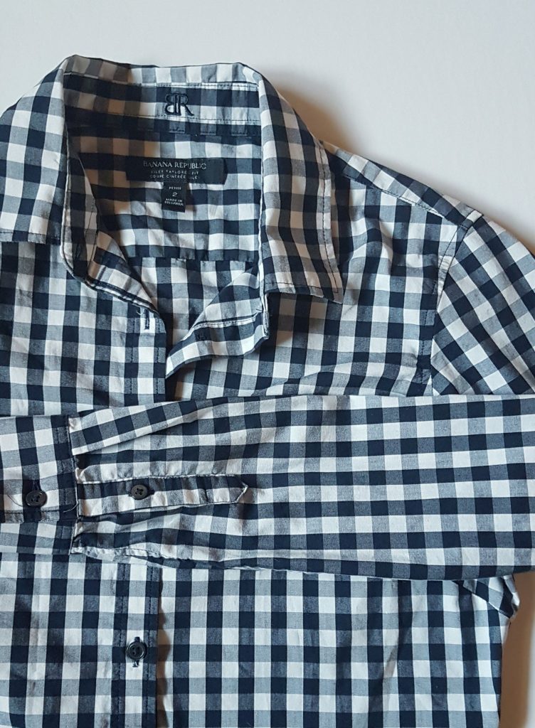 gingham long sleeve shirt
