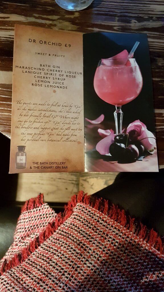Dr Orchid cocktail at Canary Gin Bar