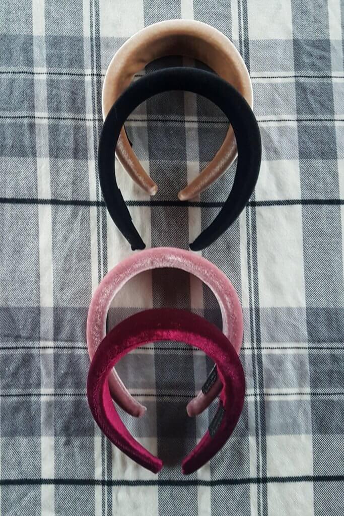 Velvet padded Headbands