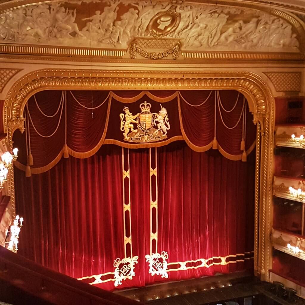 Curtains and stage of the Royal Opera HOuse
