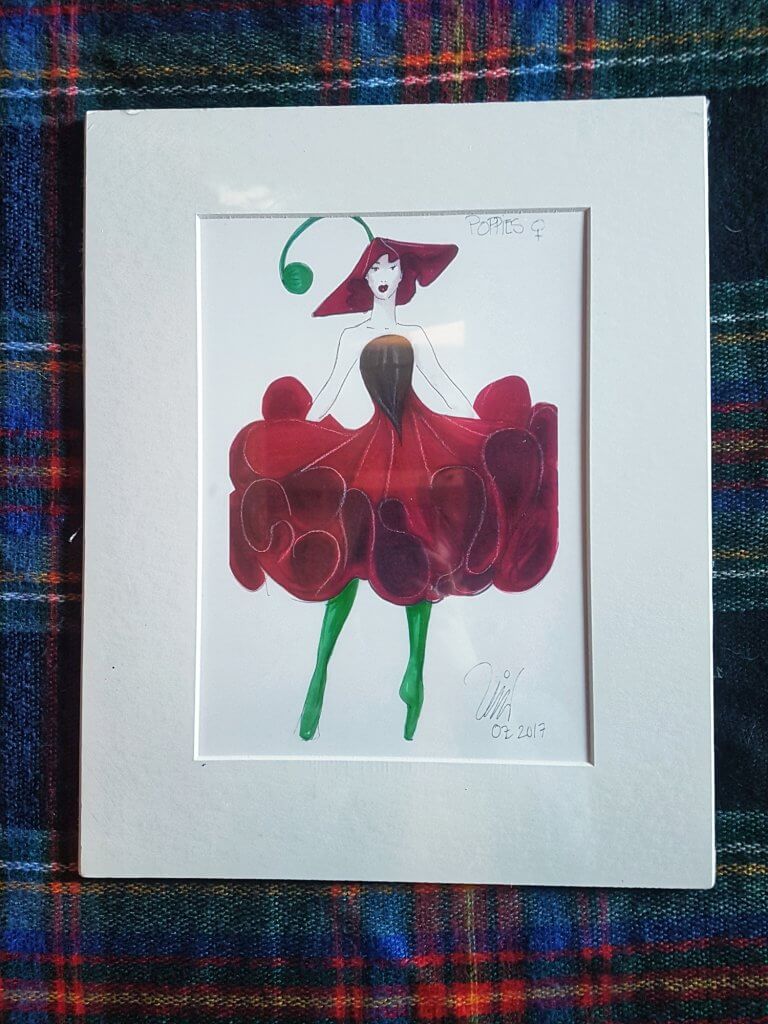 Ballet costume sketch