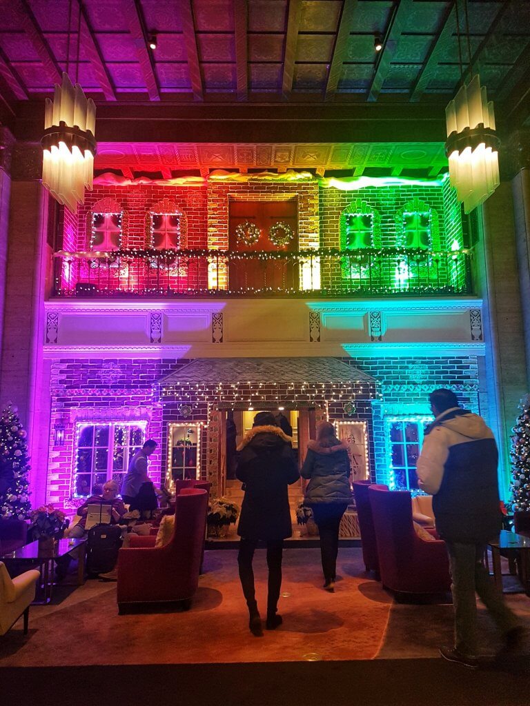 2 storey gingerbread house at Fairmont York