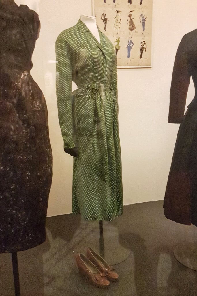 Green plaid Dior day dress