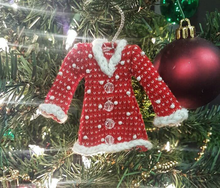 Ornament of the Day: Vintage Dress Ornaments