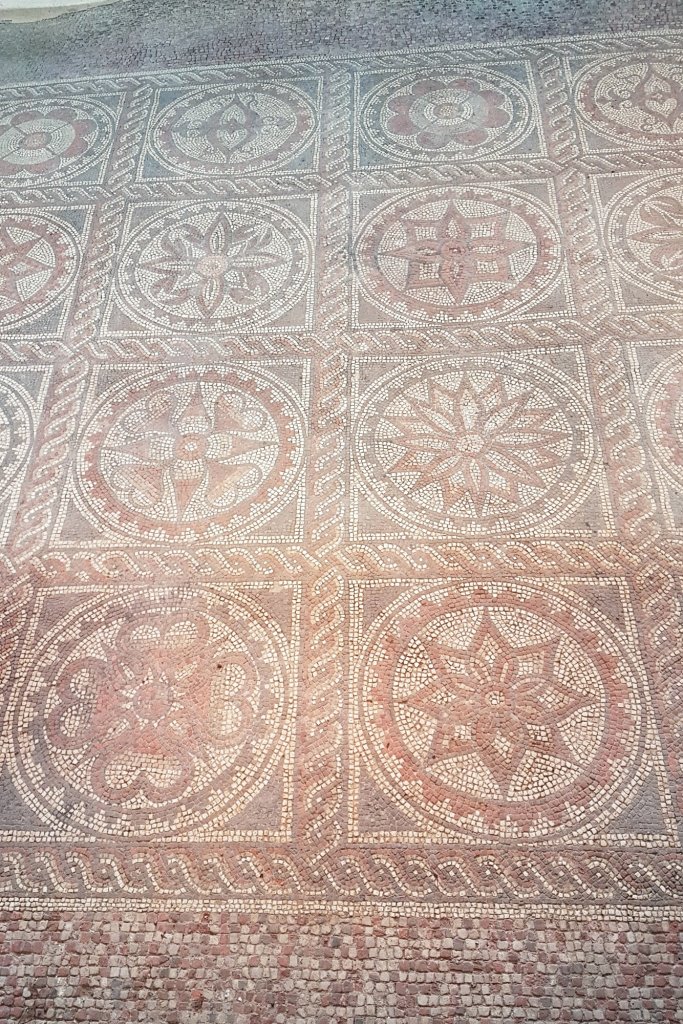 Roman Mosaic Details in St Albans