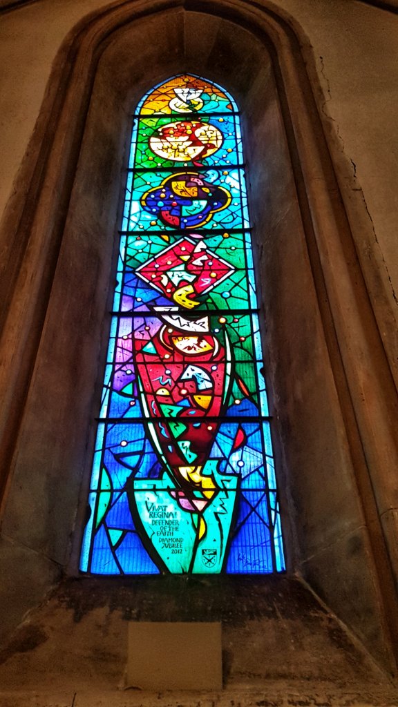 Stained Glass Diamond Jubilee Window in Southwark Cathedral