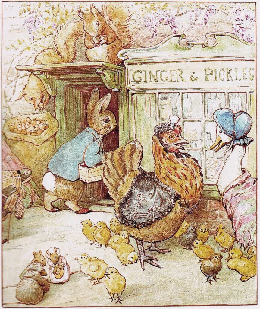 Beatrix Potter The Tale of Ginger and Pickles- Ginger and Pickels Shop 1909