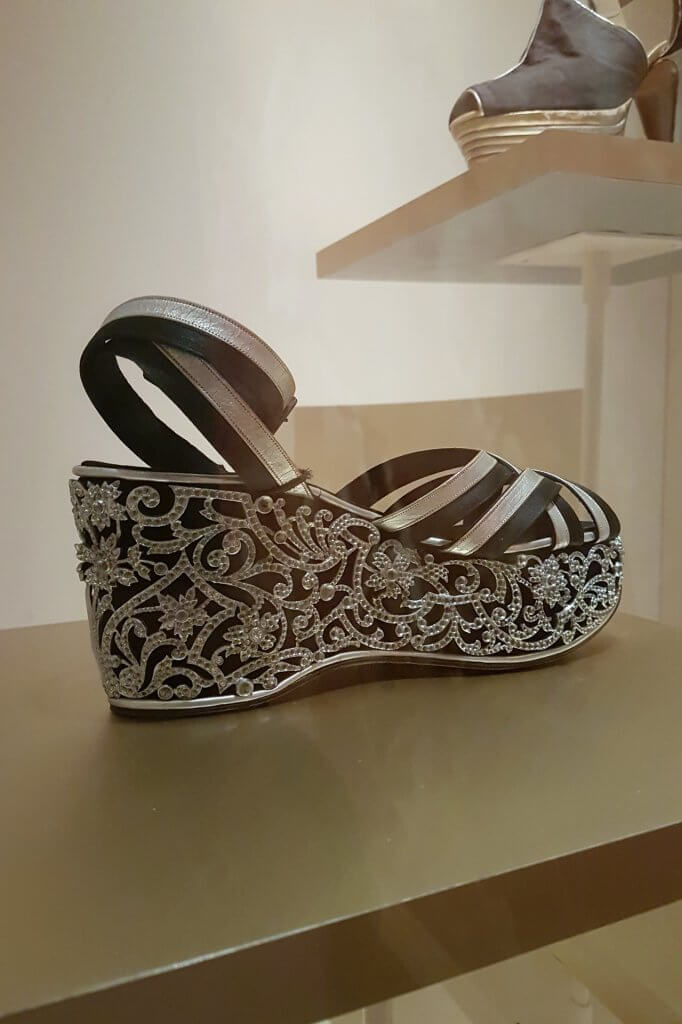 1939 Silver Ferragamo Platform Sandals