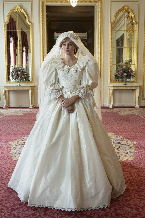 Princess Diana wedding dress crown