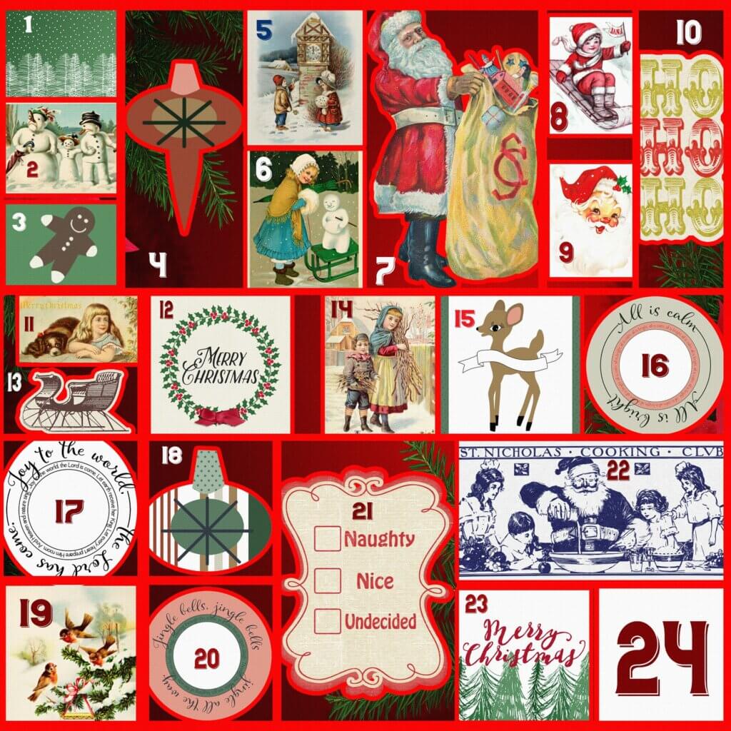 Vintage Advent Calendar 2