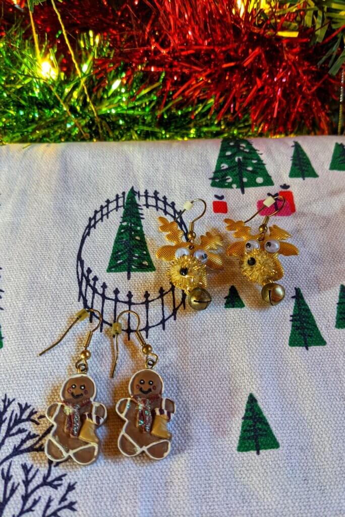Goofy Christmas earrings