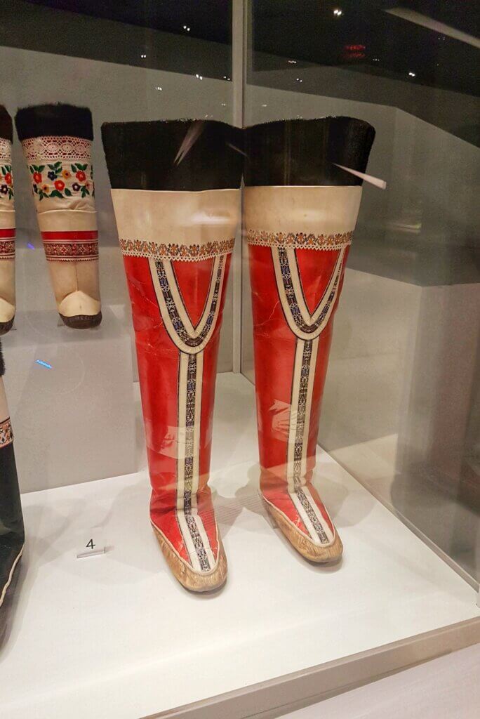 Greenlandic womens sealskin boots