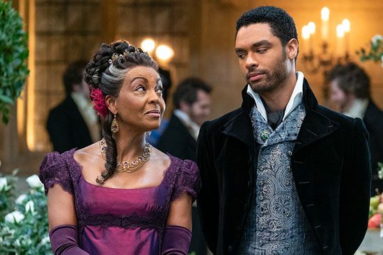 Lady Danbury and Simon in Bridgerton Netflix