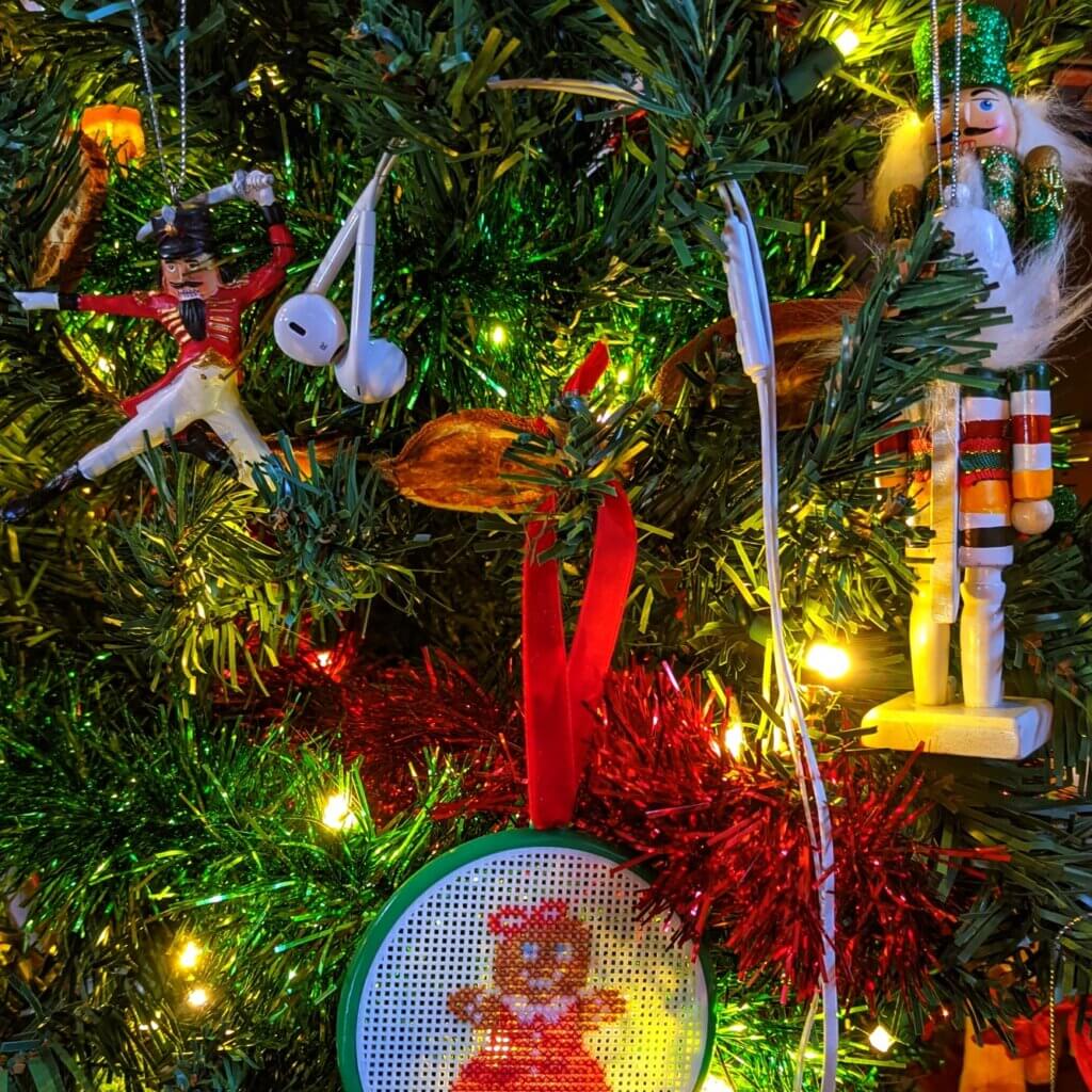 Listening to Christmas podcasts