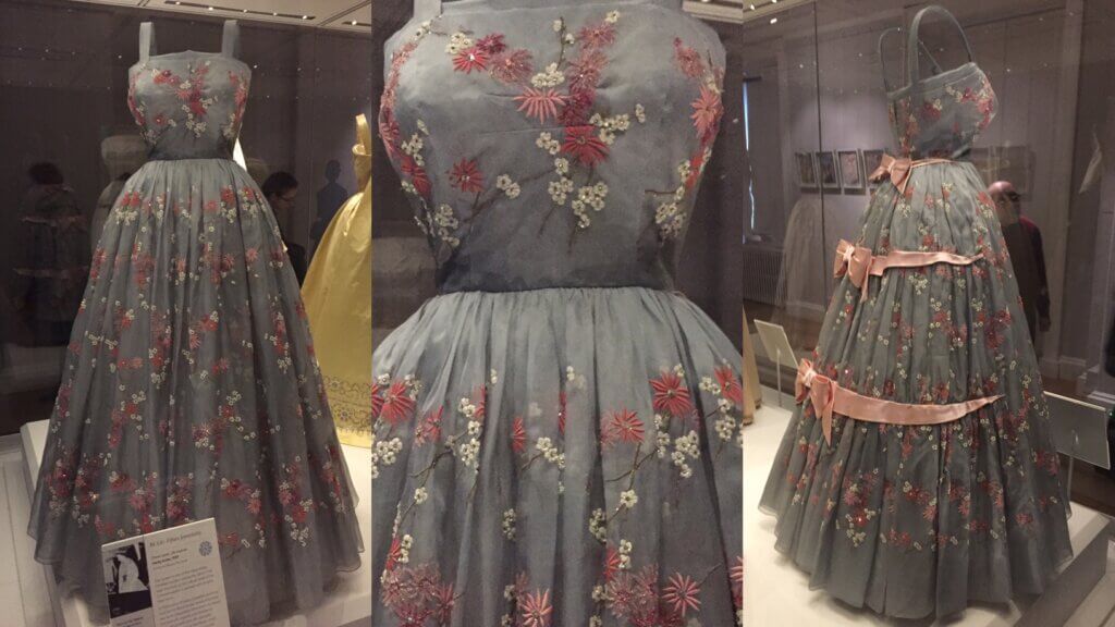 1959 Hardy Amies Gown in Fashion Rules at Kensington Palace, from Lady and the Rose