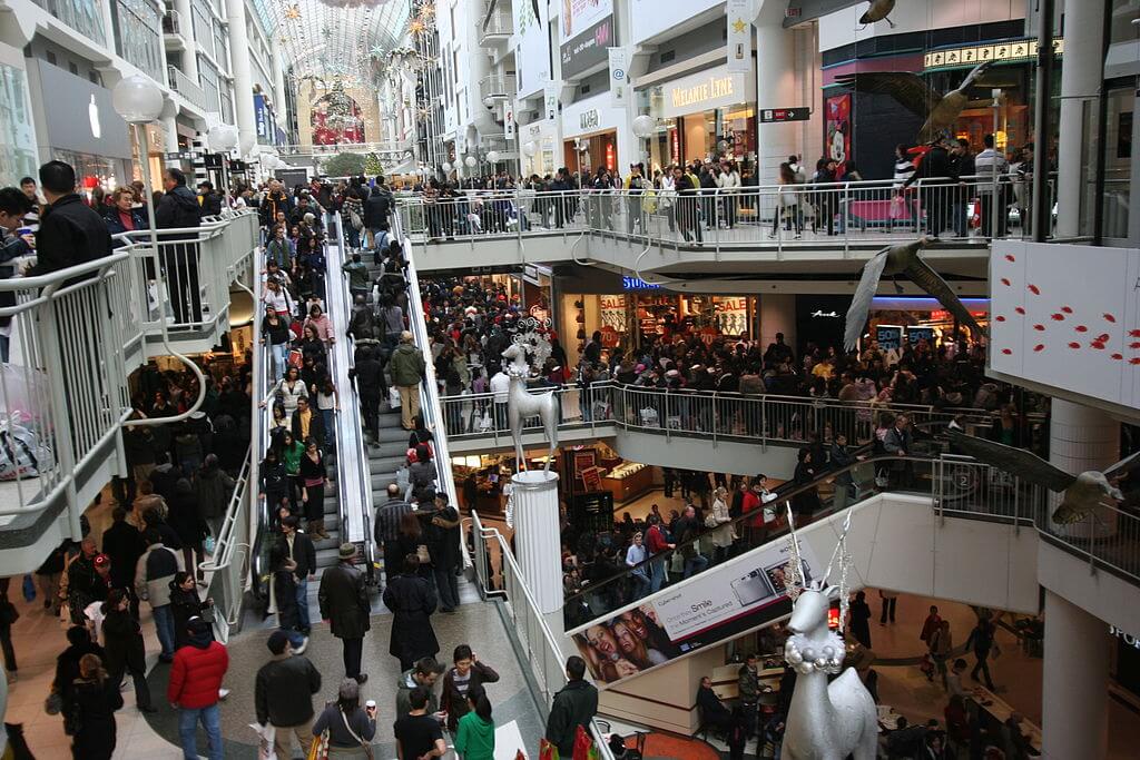 Boxing Day shoppers at Eaton Centre in Toronto