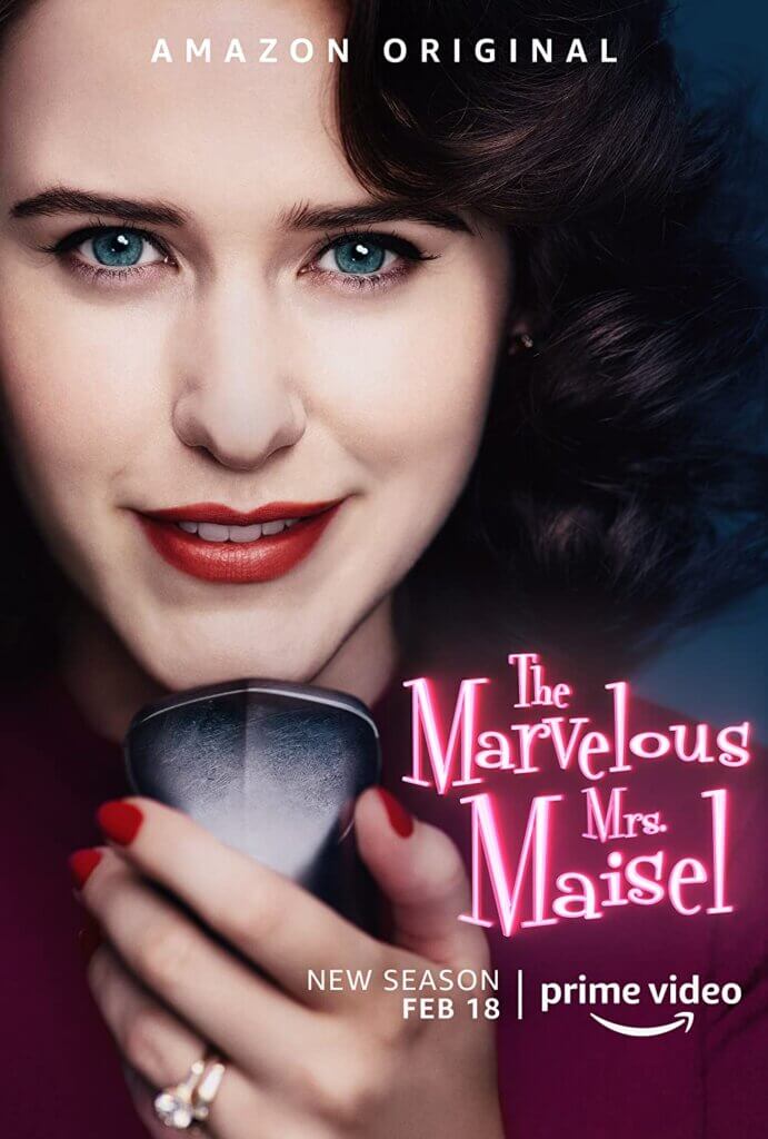 Poster for The Marvelous Mrs Maisel on HBO