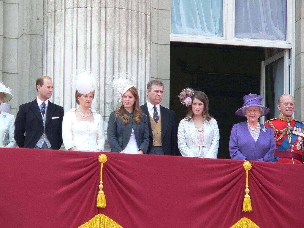 British royal son the balcony at Buckingham Palace for Trooping the Colour