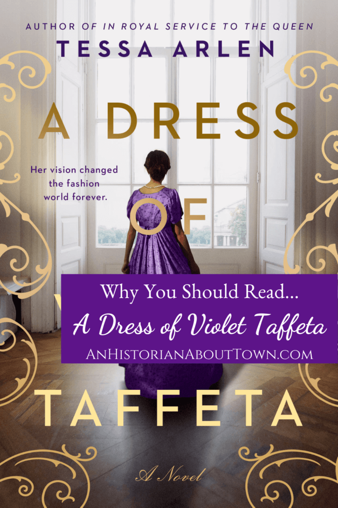 book bite a dress of violet taffeta