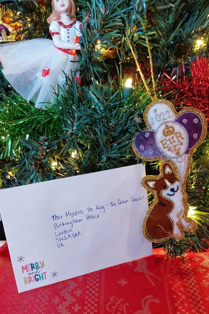 Christmas Card addressed to King Charles Queen Camilla