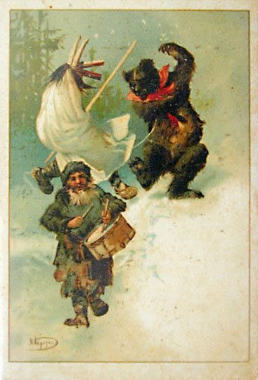 St. Stephen's Day Postcard illustration