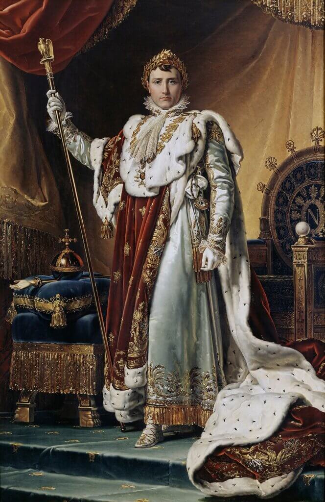 Portrait of Napoleon Bonaparte in coronation robes