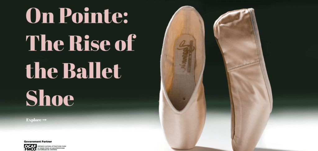 On Pointe exhibition from Bata Shoe Museum