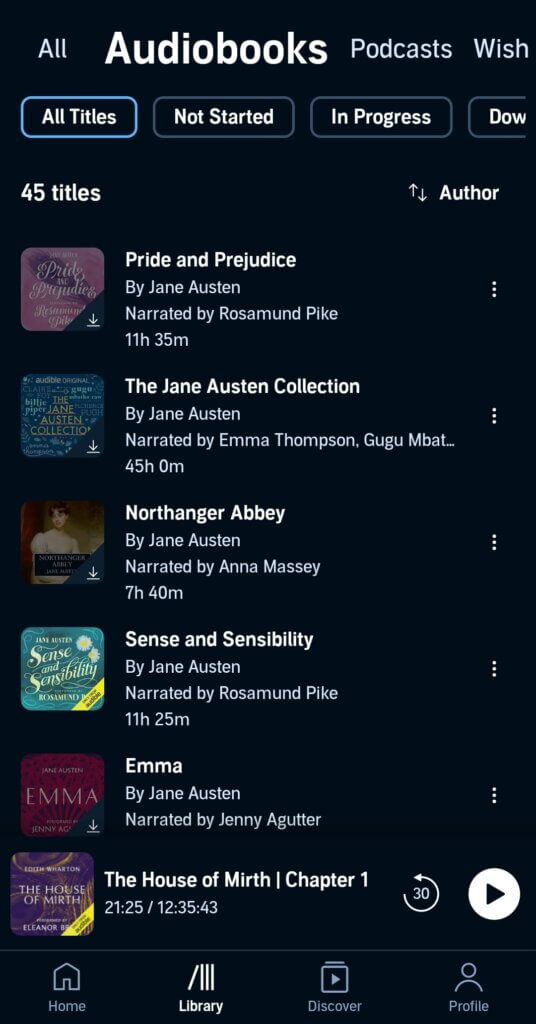 Audible Library 1