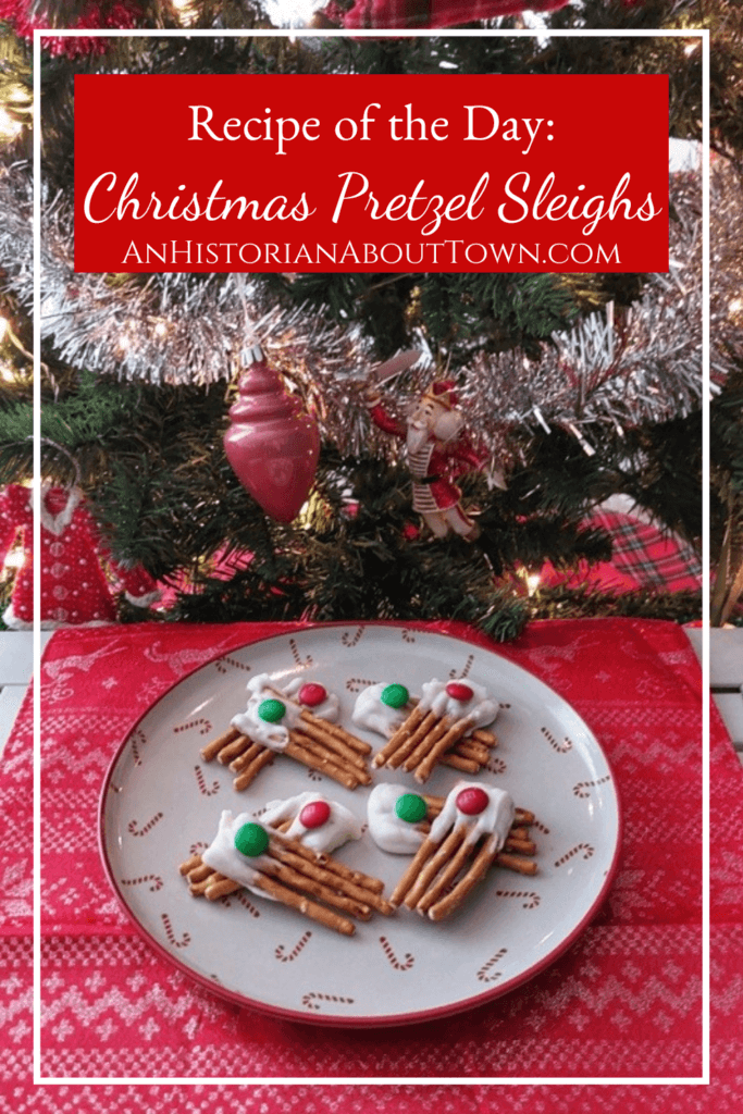 Recipe of the Day Christmas pretzel sleighs
