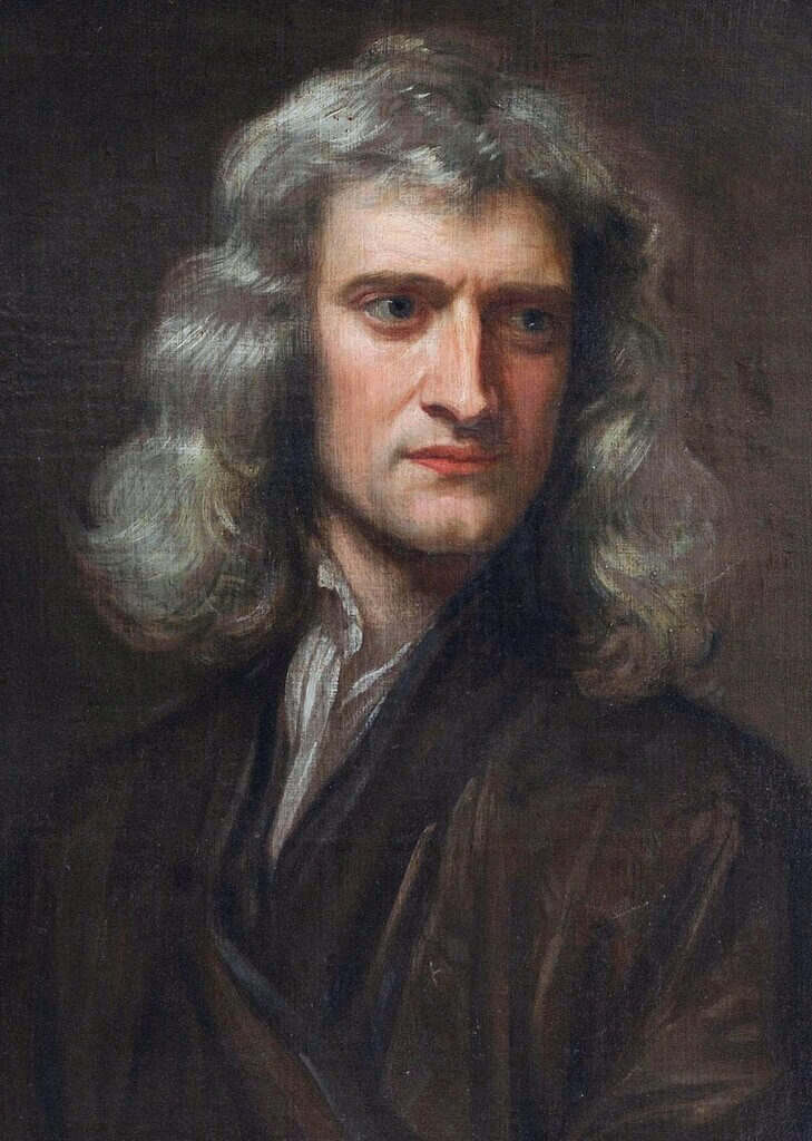 Godrey Kneller portrait of Isaac Newton